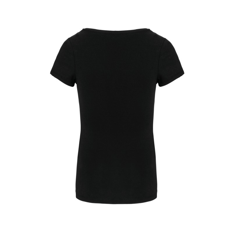 T-shirt manches courtes femme Black BACK