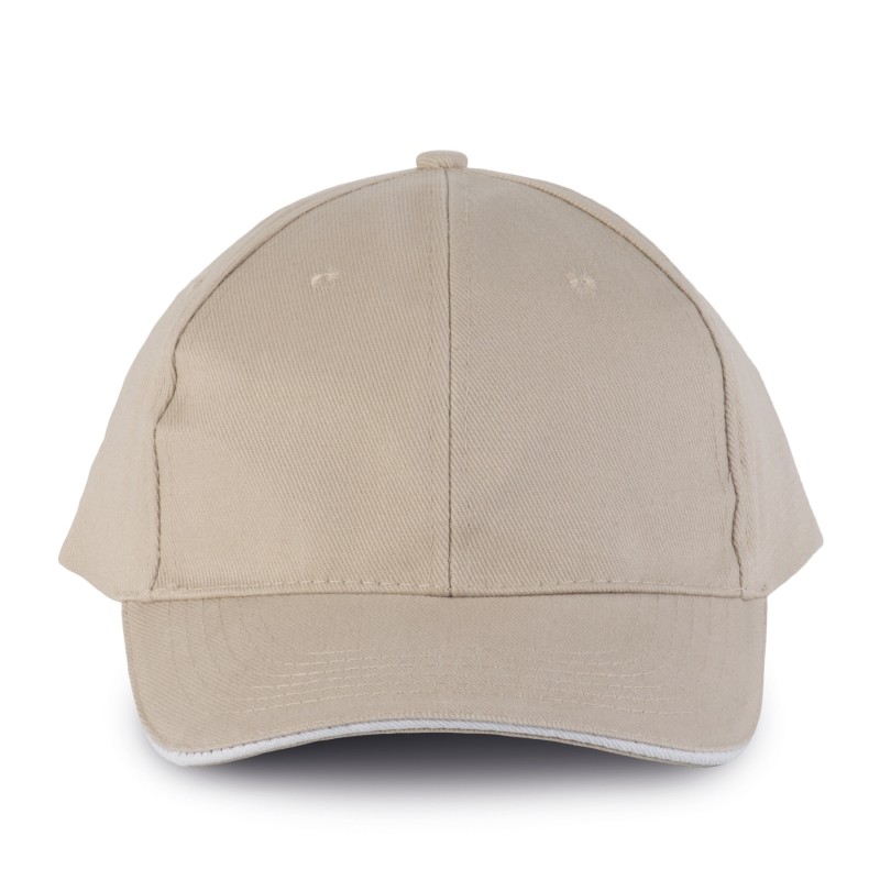 Orlando - casquette 6 panneaux Beige / White FACE