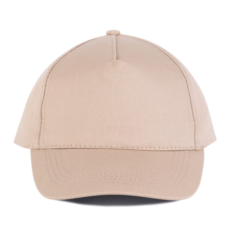 Casquette coton - 5 panneaux Beige FACE