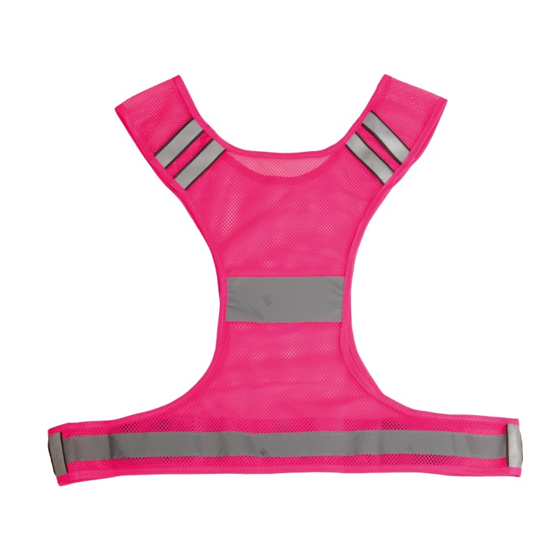 Gilet en filet fluorescent Fluorescent Fuchsia BACK