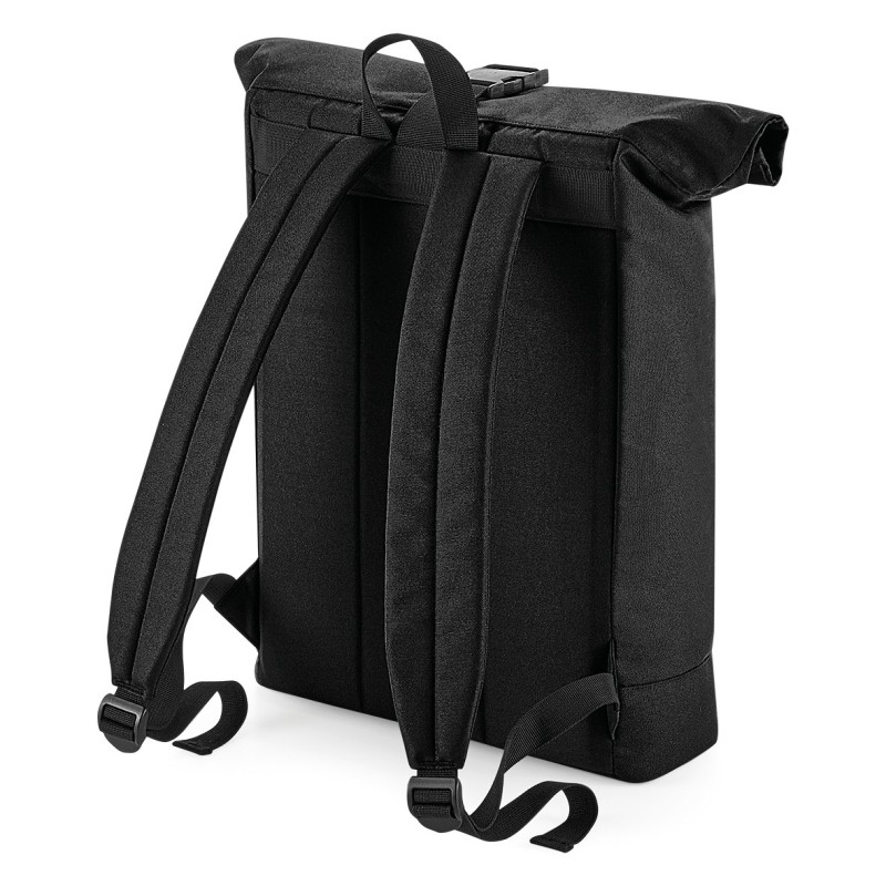 Sac à dos Roll-Top recyclé Black BACK