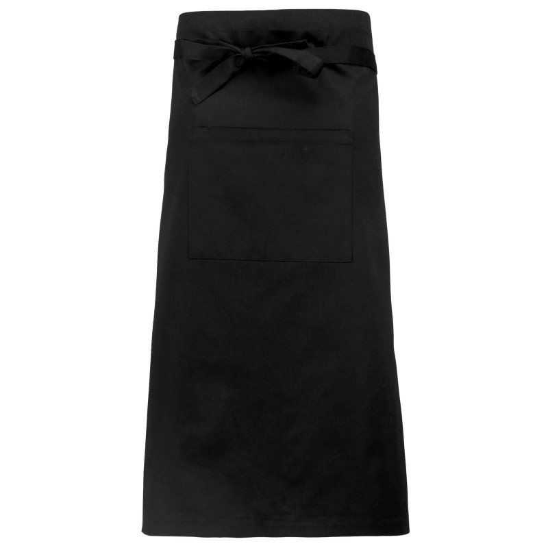 Tablier polycoton extra long Black FACE