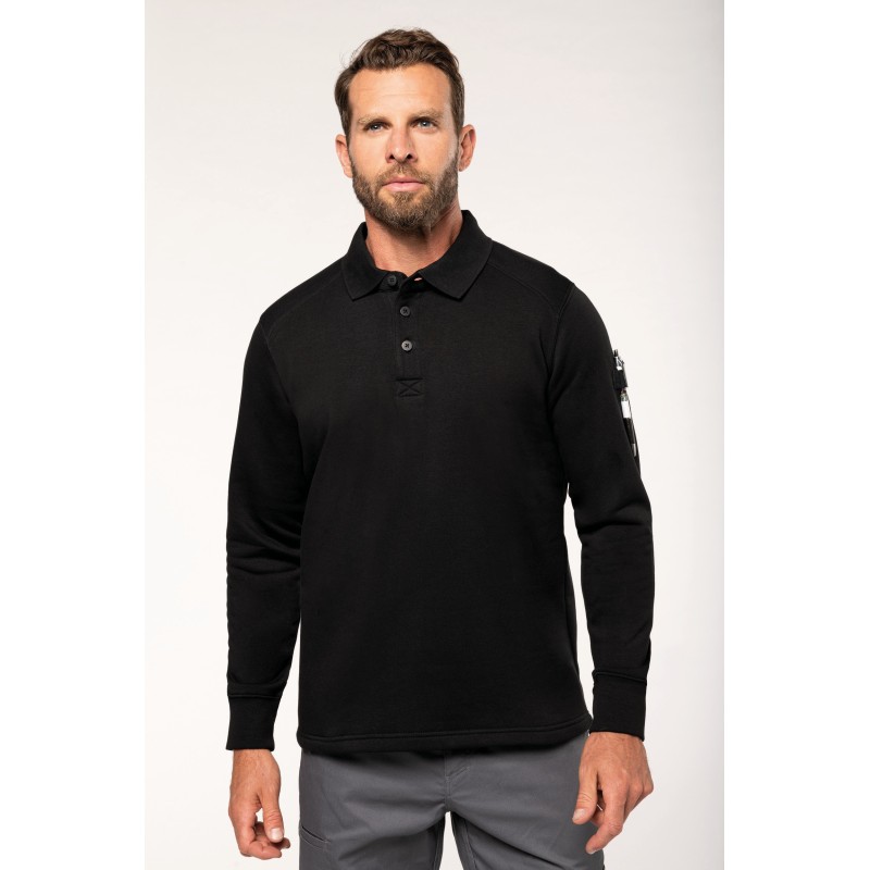 Sweat-shirt col polo homme