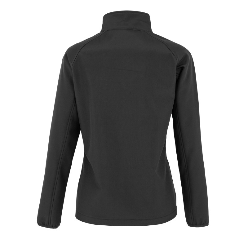 Veste softshell femme recyclée Black BACK