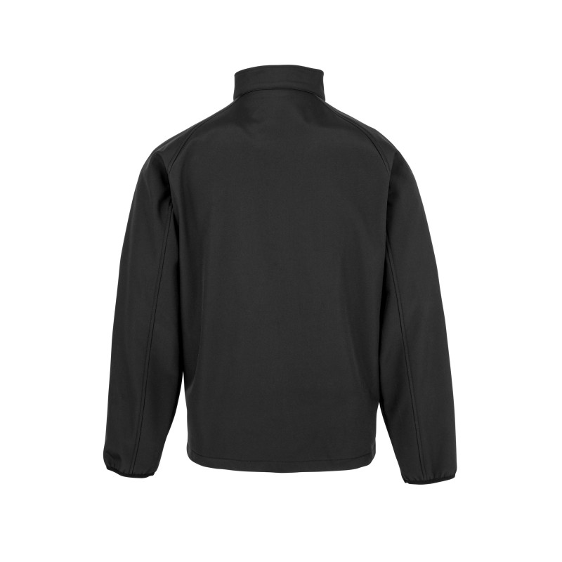 Veste softshell homme recyclée Black BACK
