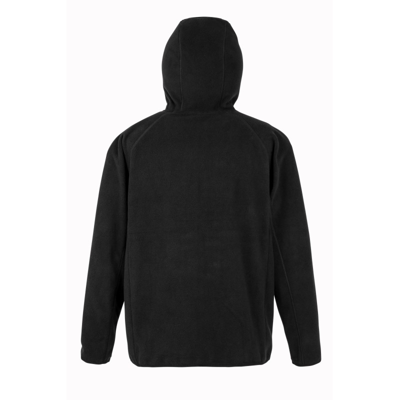 Veste à capuche en micropolaire recyclée Black BACK