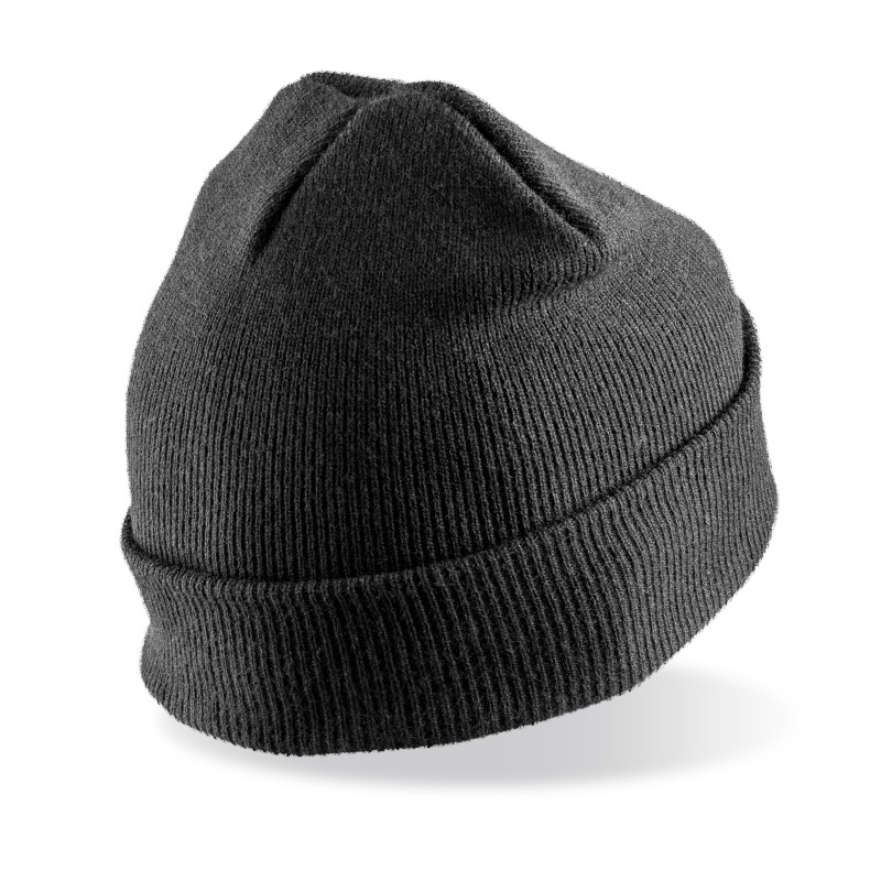 Bonnet imprimable Thinsulate™ recyclé Black BACK