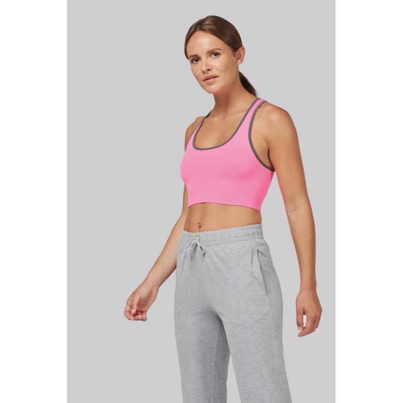 Brassière de sport sans couture