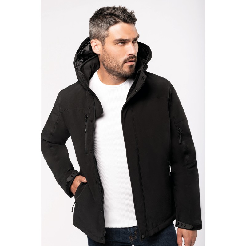 Parka softshell doublée capuche homme