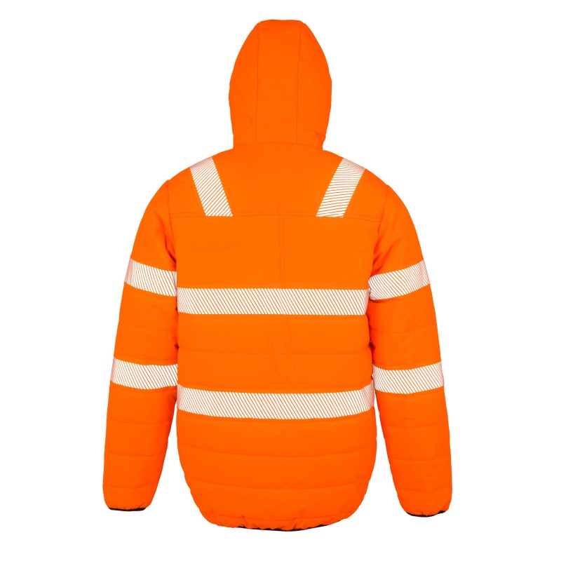 Veste de sécurité recyclée ripstop padded Fluorescent Orange FACE