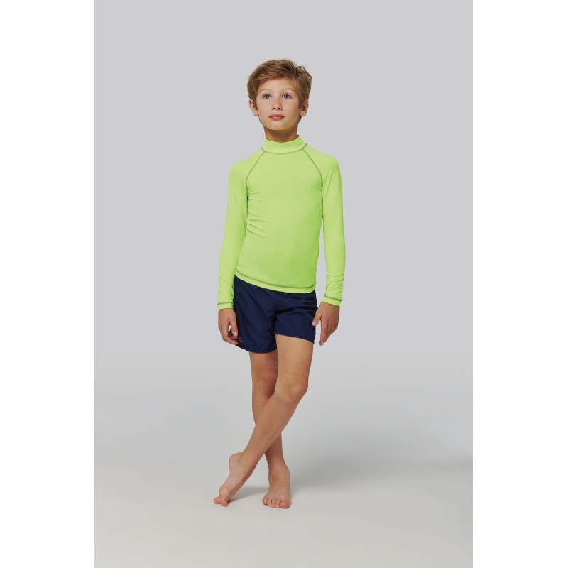 T-shirt technique à manches longues avec protection anti-UV enfant