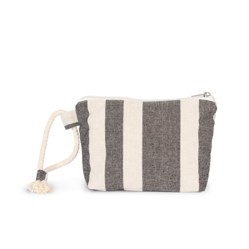 Pochette recyclée - Motifs rayés Striped Ecume FACE