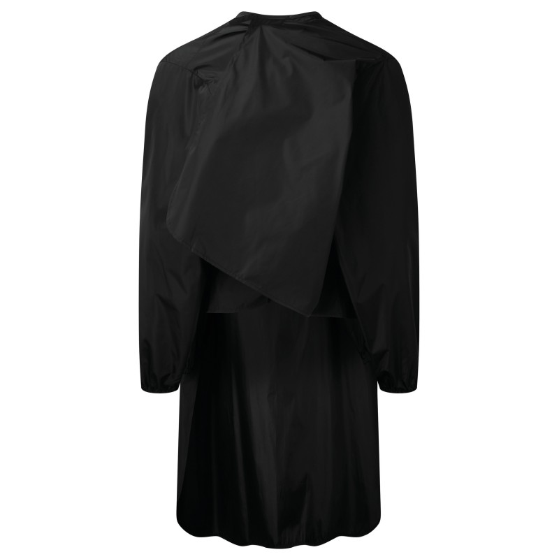 Robe de salon imperméable manches longues Black BACK