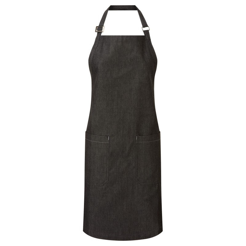 Tablier en denim biologique et commerce équitable Black Denim FACE