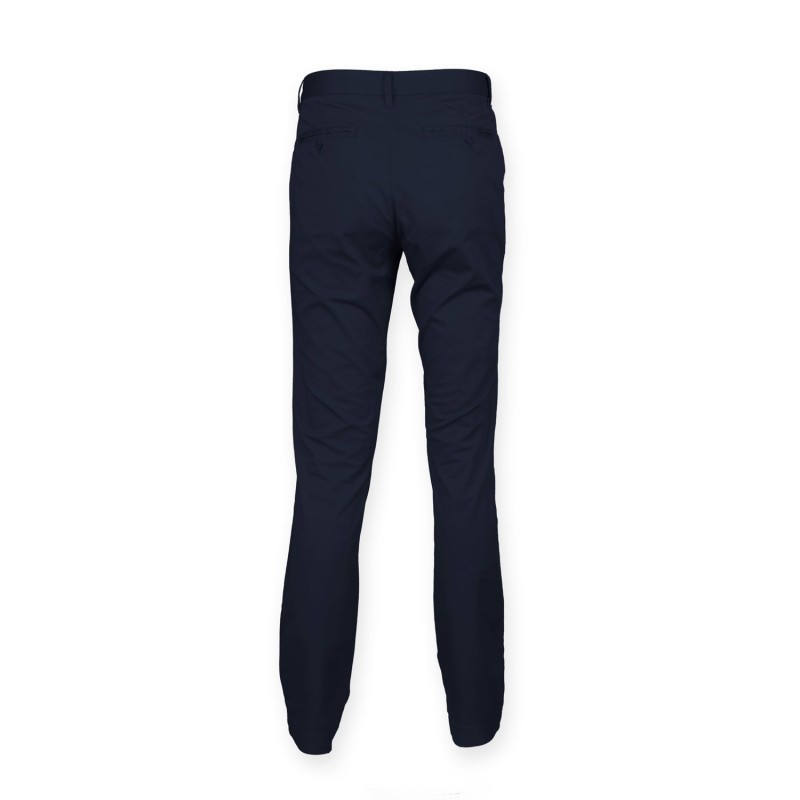 Pantalon Chino Stretch Homme Navy BACK