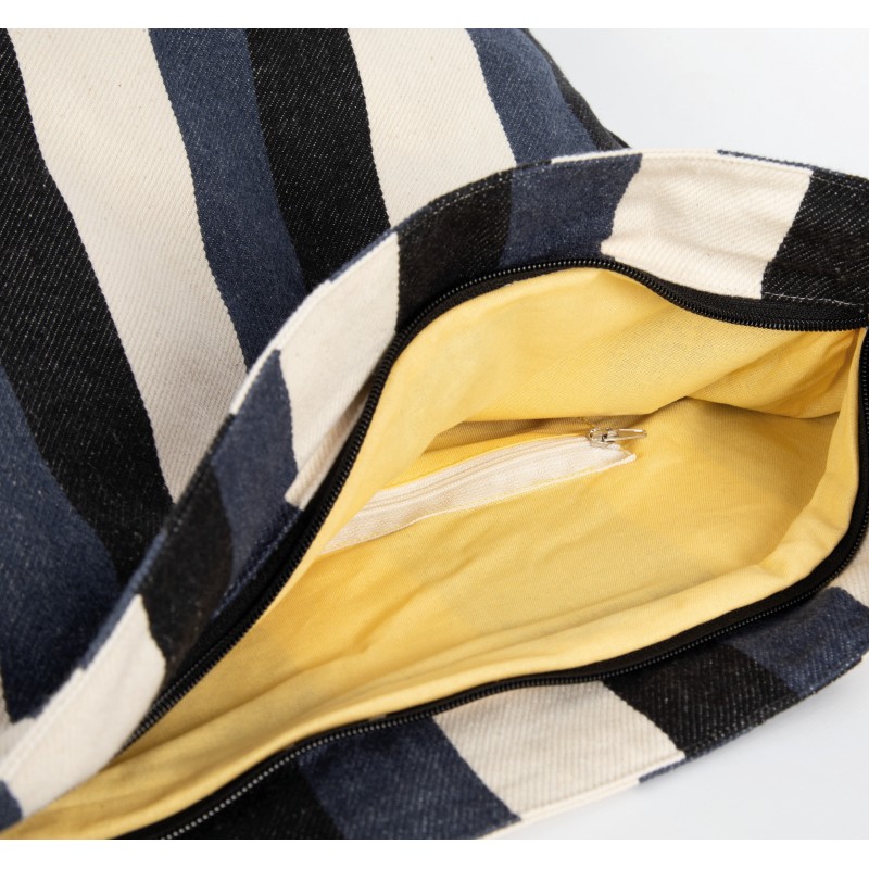 Sac bandoulière recyclé -  Motif rayé