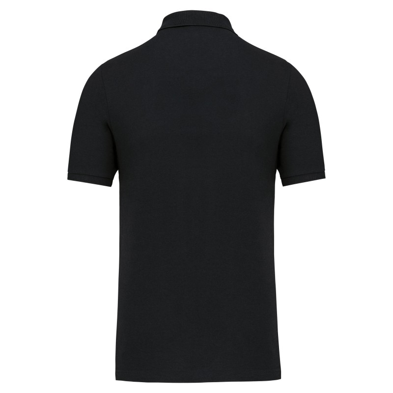 Polo écoresponsable homme Black BACK