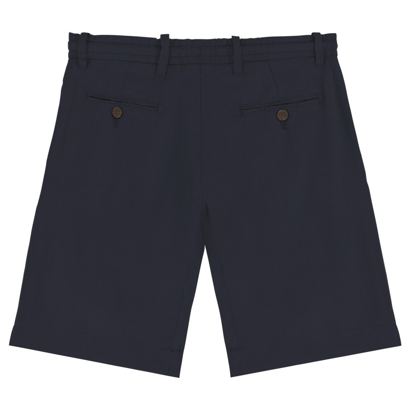 Bermuda Lyocell TENCEL™ homme Navy Blue BACK