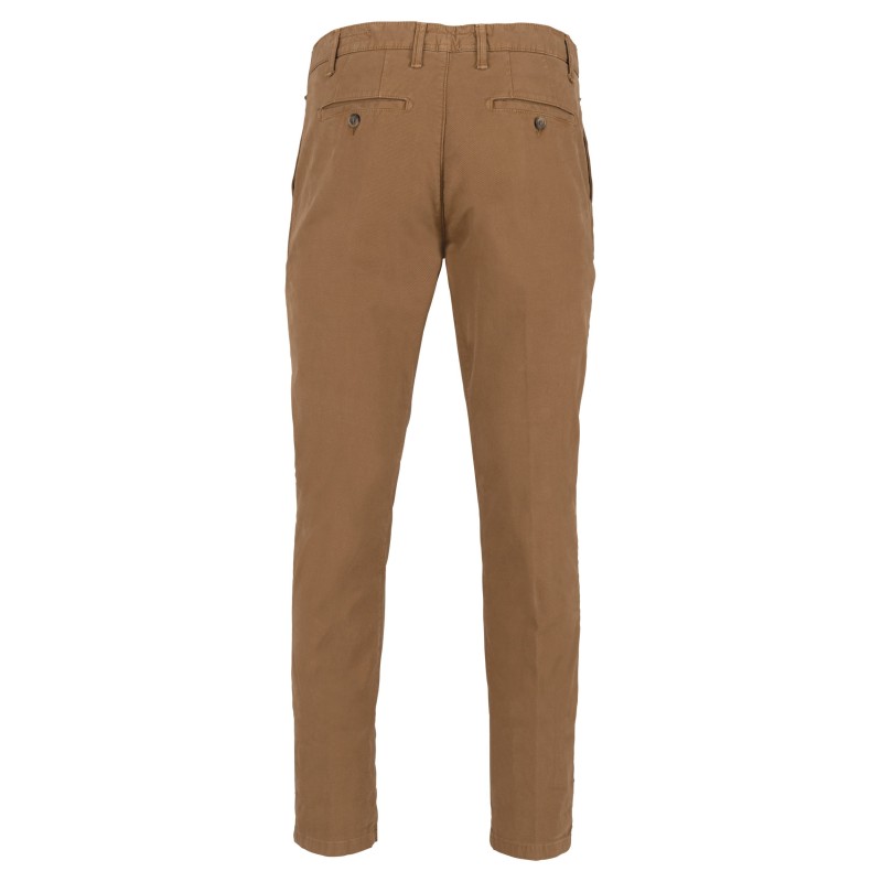 Pantalon Chino homme Washed Dark Camel BACK