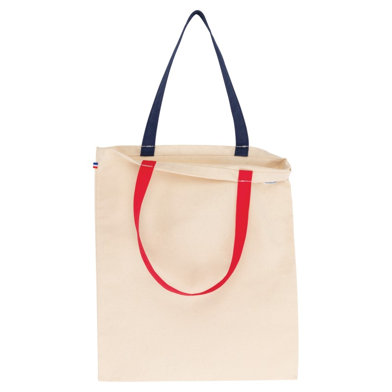 Sac de shopping tricolore Origine France Garantie Natural BACK