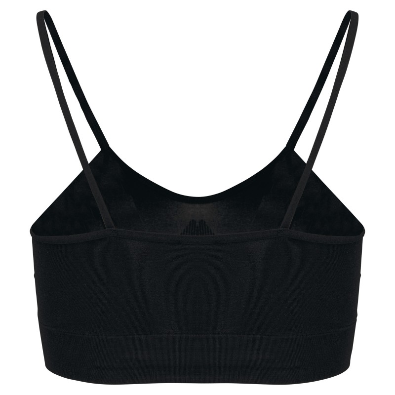 Brassière femme sans couture Black BACK