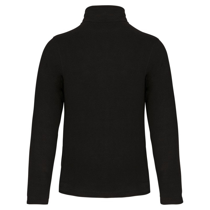 Veste micropolaire zippée homme Black BACK