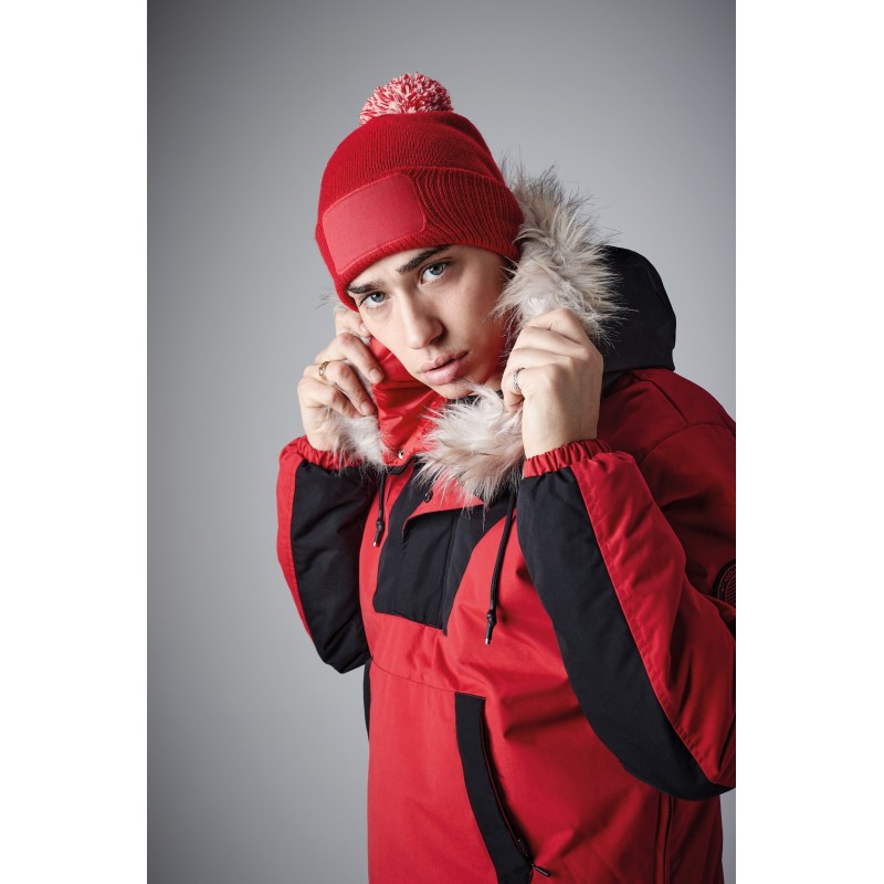 Bonnet à pompon patch Snowstar®