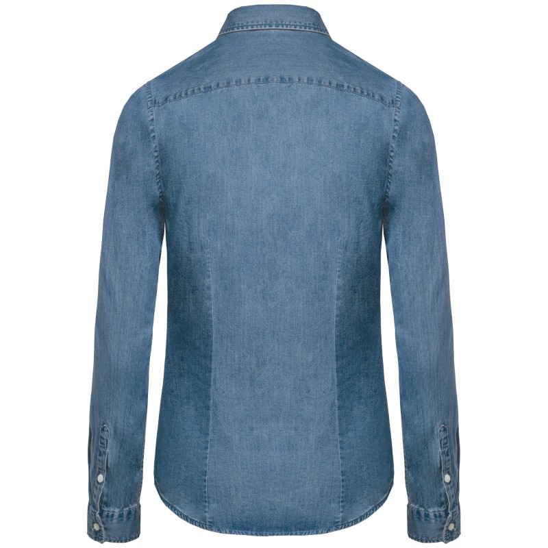 Chemise denim femme Chambray Blue BACK