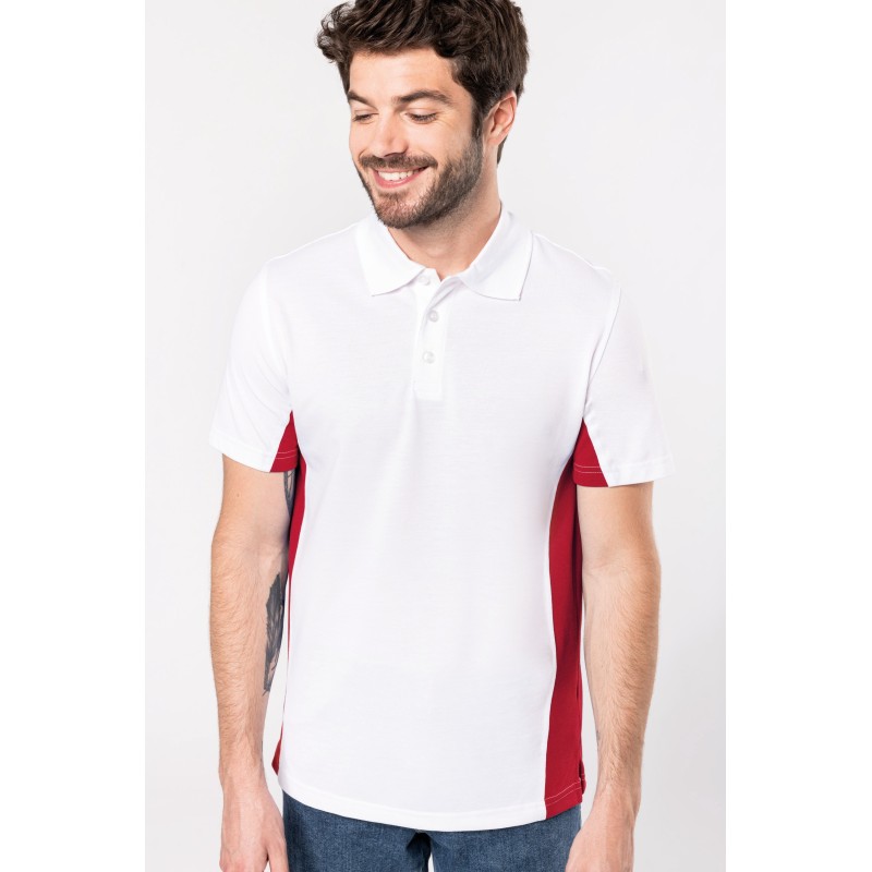 Flag  polo bicolore manches courtes