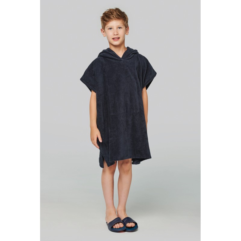 Poncho éponge à capuche enfant