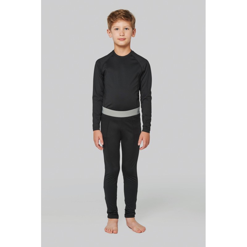 T-shirt double peau sport manches longues enfant