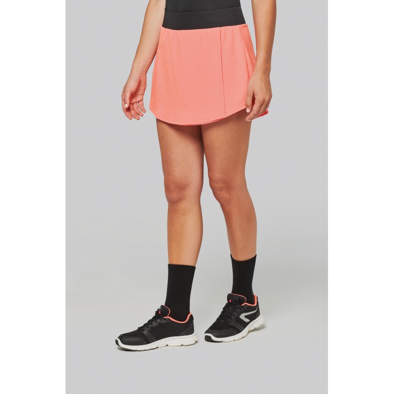 Jupe de padel avec short intégré