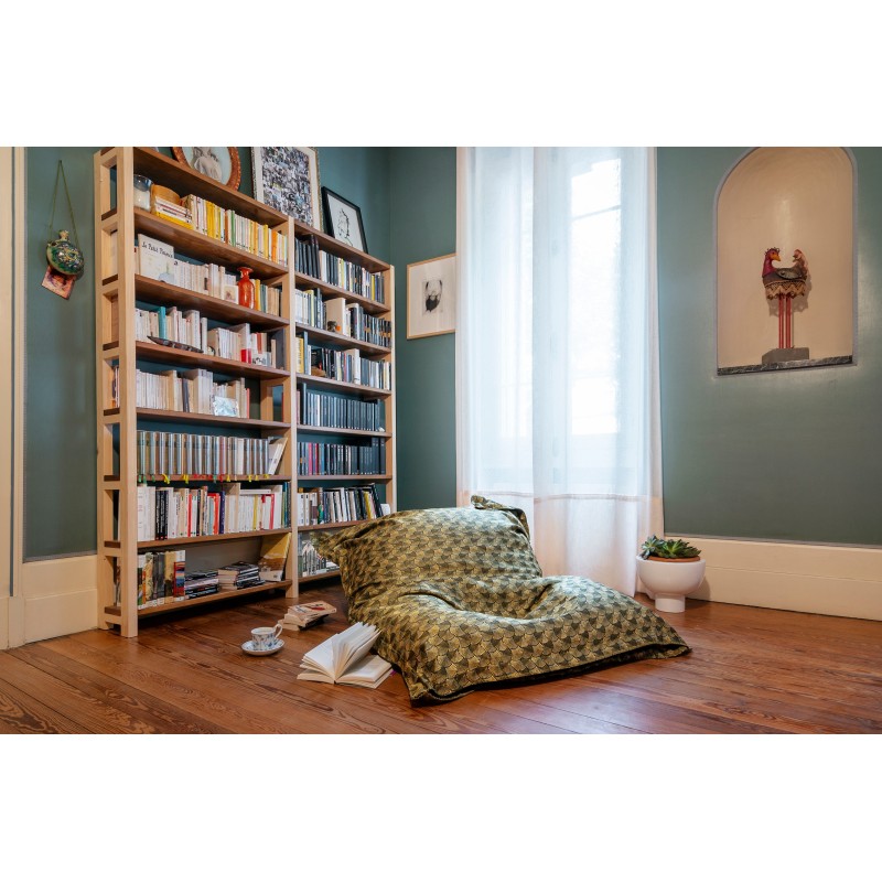 Pouf sceno tissé