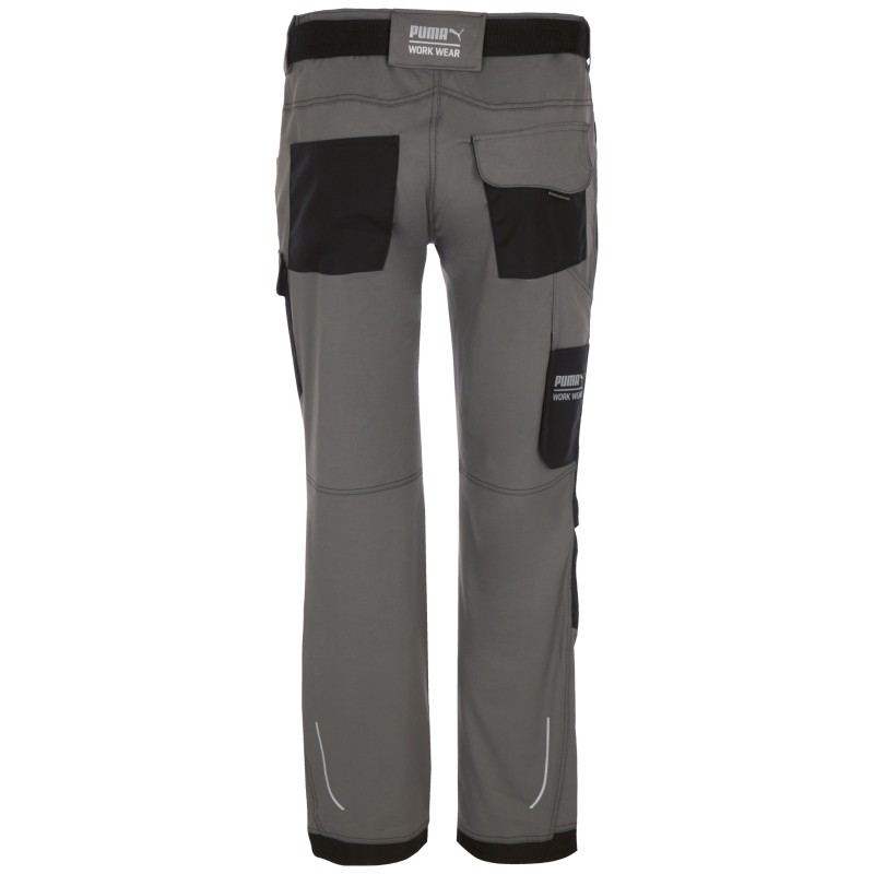Pantalon de travail homme Grey / Black BACK