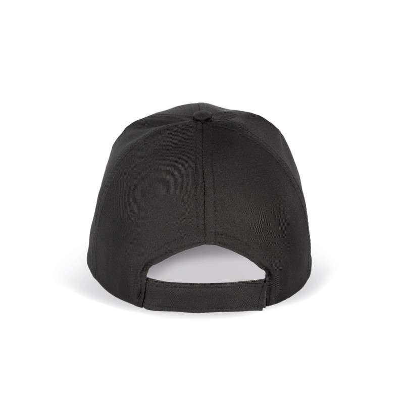 Casquette polyester - 6 panneaux Black BACK