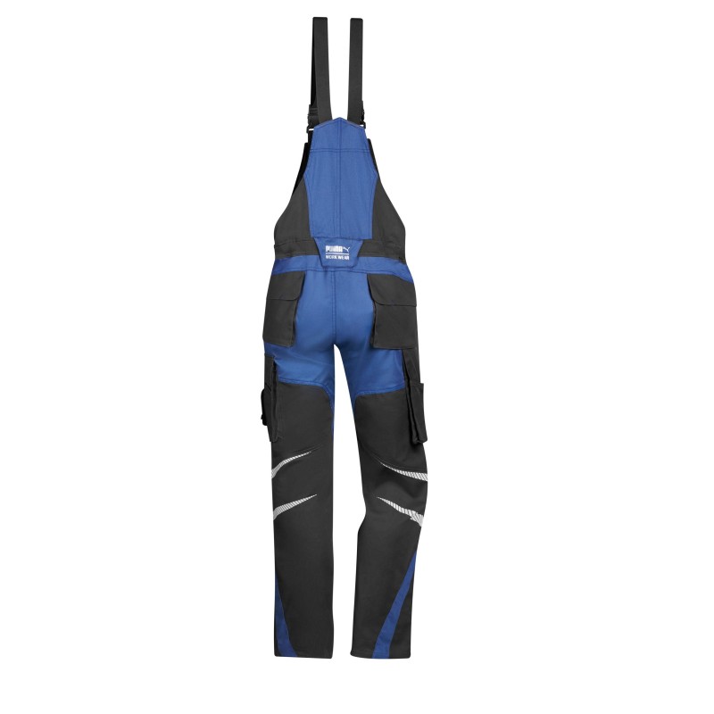 Salopette de travail homme Anthracite / Blue BACK
