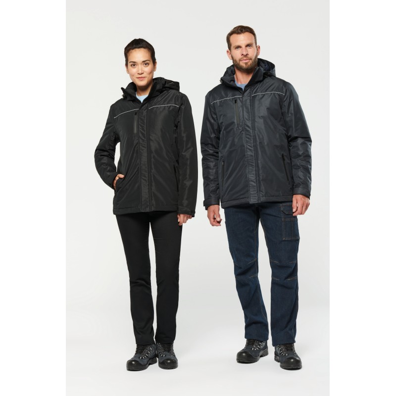 Parka performance à capuche unisexe