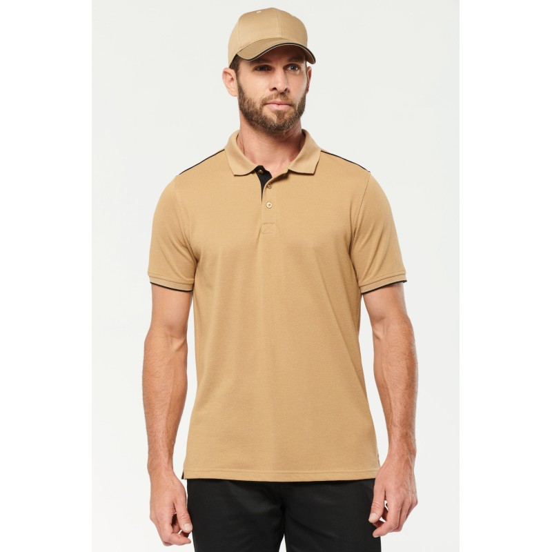 Polo Day To Day contrasté manches courtes homme