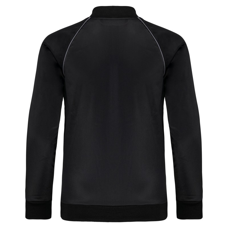 Veste de survêtement zippée avec liseré enfant Black BACK