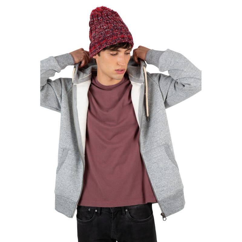 Bonnet à pompon avec revers