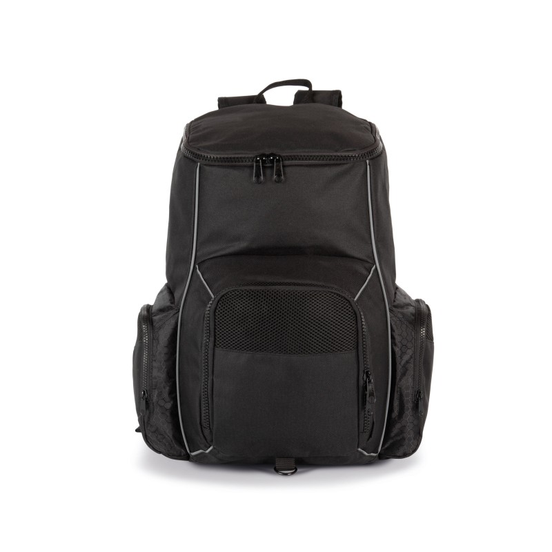 Sac à dos de sport recyclé avec porte-objets Black FACE