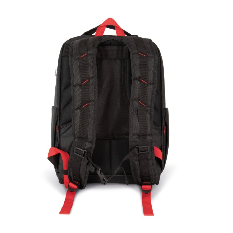 Sac à dos pour outils et ordinateur portable Black / Red BACK