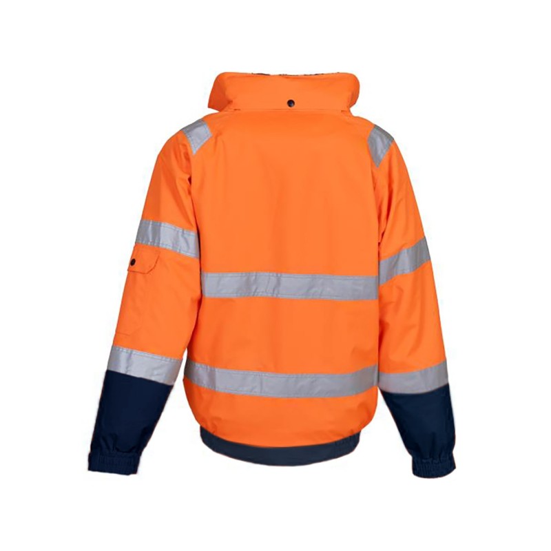 Veste Hi-vis fontaine Hi Vis Orange / Navy BACK