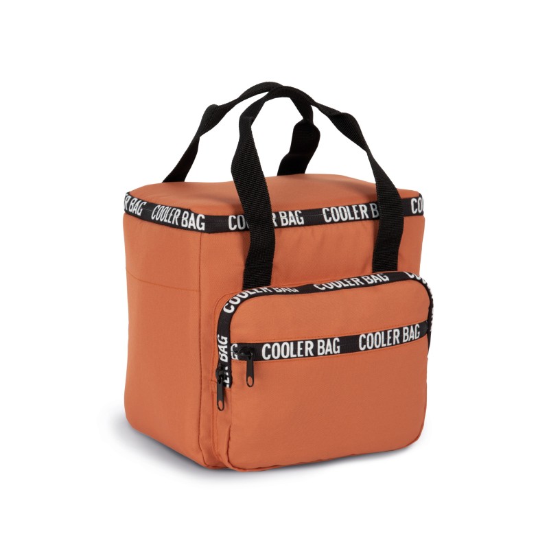 Sac isotherme recyclé avec poche frontale Tuscany Orange SIDE