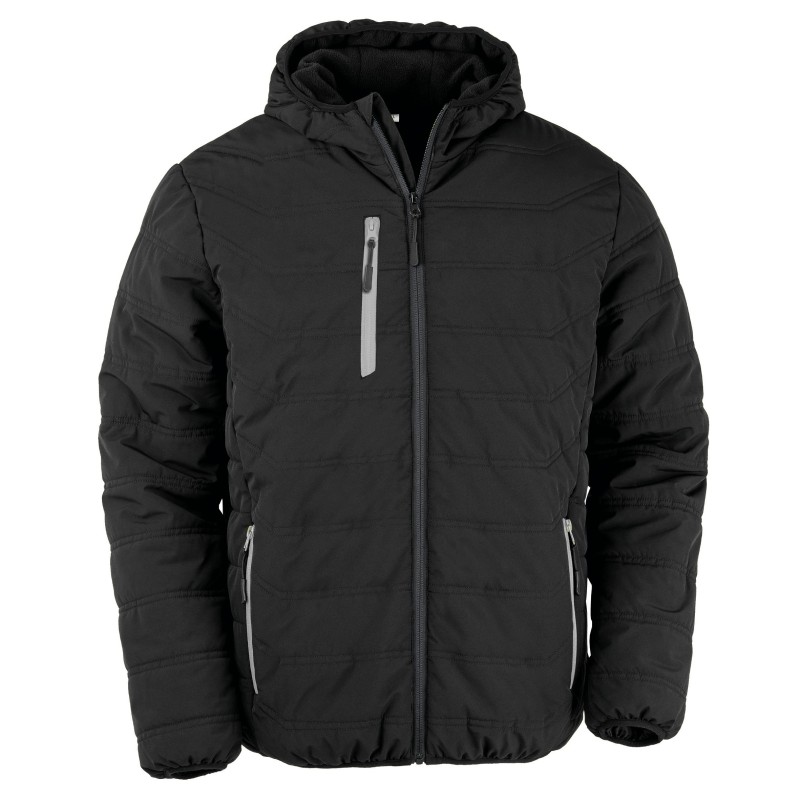Veste matelassée black compass recyclée Black / Grey FACE