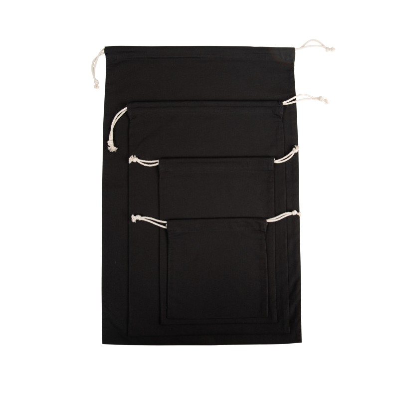 Sac fourre-tout en coton biologique Black FACE