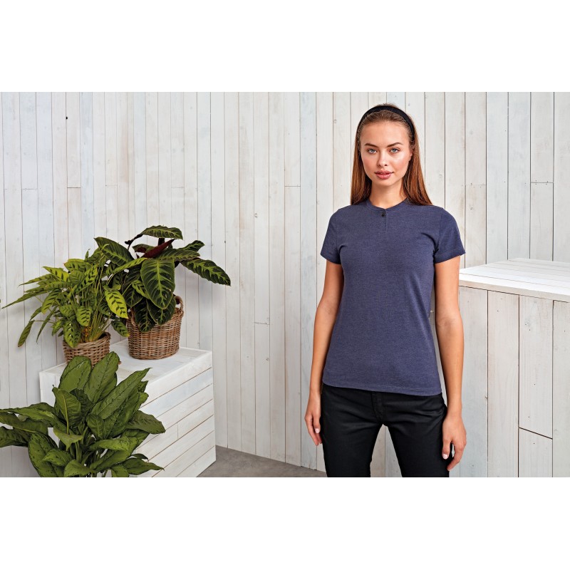 T-shirt col boutonné écoresponsable femme  Comis