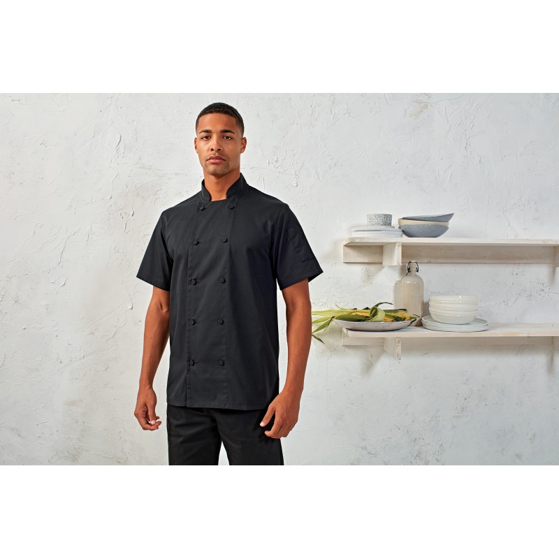 Veste chef cuisinier manches courtes Coolchecker®
