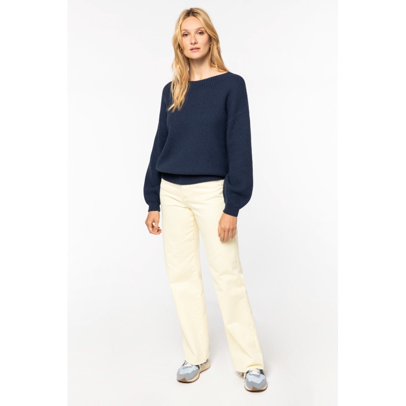 Pull en laine mérinos responsable femme
