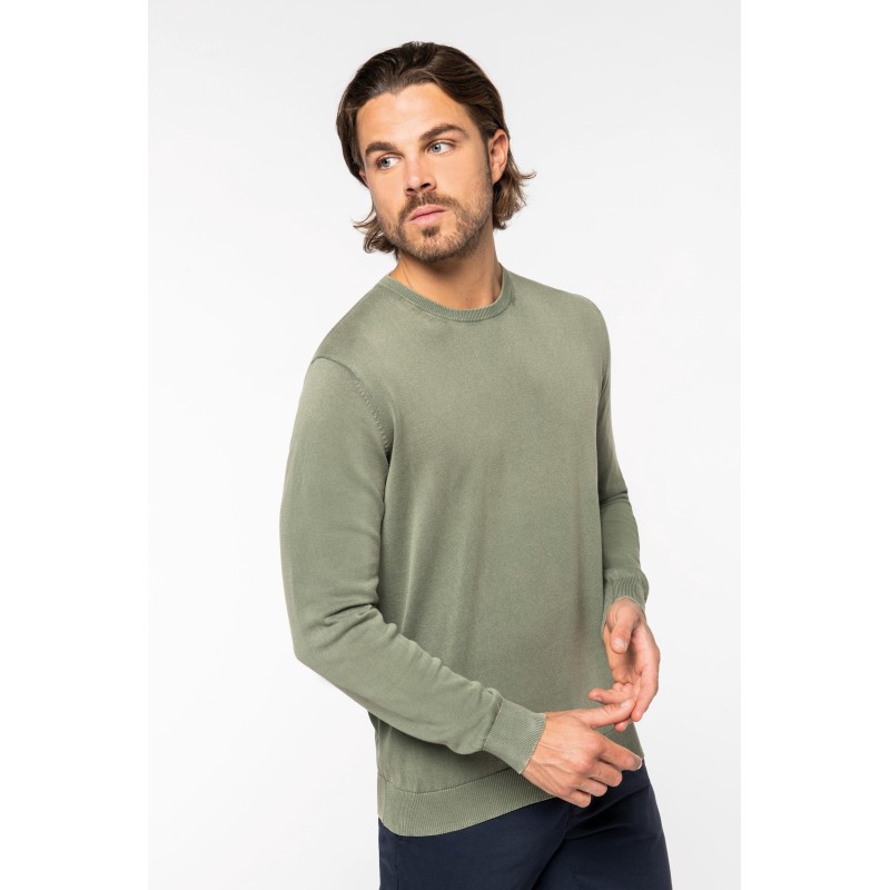 Pull col rond homme